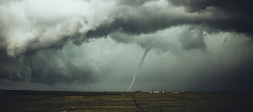 Storm skies